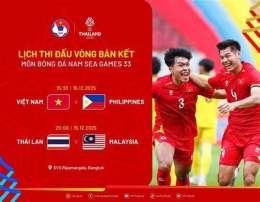 ảnh chụp màn hình bán kết 2 bóng đá nam sea games 33
