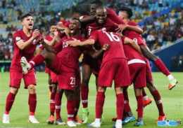 ảnh chụp màn hình đội tuyển bóng đá u-23 quốc gia qatar