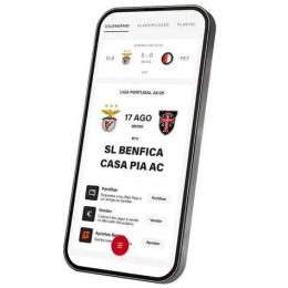 giao diện app benfica – câu lạc bộ bóng đá académico de viseu