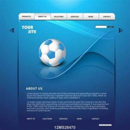 giao diện app bóng đá vector