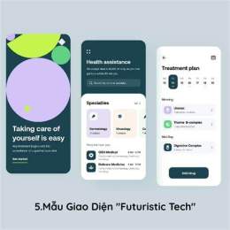 giao diện app bông sen đá