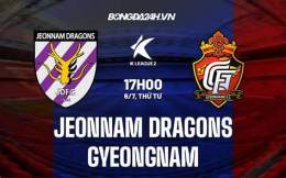 giao diện app câu lạc bộ bóng đá jeonnam dragons