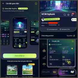 giao diện app coi bóng đá