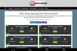 giao diện app colatv xem bóng đá