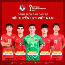 giao diện app đội tuyển bóng đá u 23 quốc gia việt nam