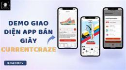 giao diện app giày đá bóng nam