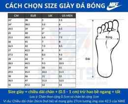 hướng dẫn sử dụng giày đá bóng nike