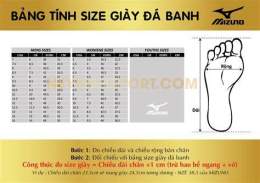 hướng dẫn sử dụng giày mizuno đá bóng