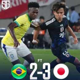 kết quả bóng đá brazil và nhật bản