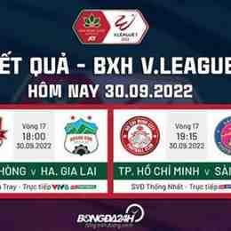 kết quả bóng đá vleague hôm nay