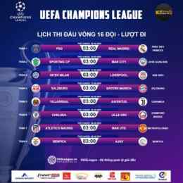 lịch bóng đá champions league