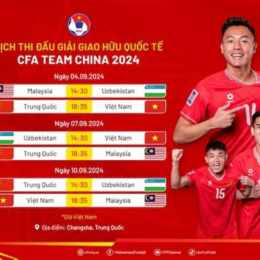 lịch giao hữu quốc tế bóng đá nam