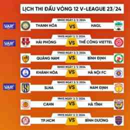 lịch thi đấu bóng đá ngày 16