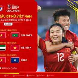 lịch thi đấu bóng đá nữ châu á năm 2026