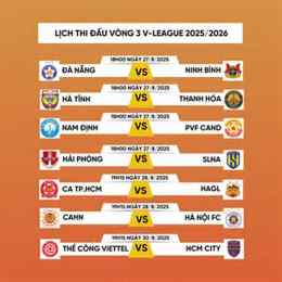 lịch thi đấu bóng đá v-league 25 26